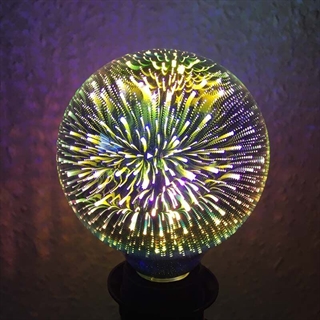 LED globepære med 3D-effekt E27 G95